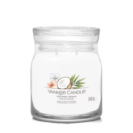 Aromatická svíčka Signature sklo střední Coconut Beach Yankee Candle - 368 g