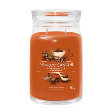 Aromatická svíčka Signature sklo velké Cinnamon Stick Yankee Candle - 567 g