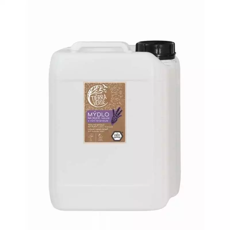 Tekuté mýdlo na ruce s vůní levandule Tierra Verde - 5000 ml Tekuté mýdlo na ruce s vůní levandule Tierra Verde - 5000 ml