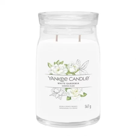 Aromatická svíčka Signature sklo velké White Gardenia Yankee Candle - 567 g