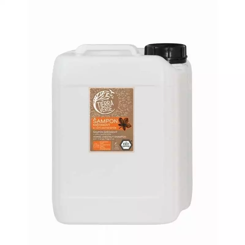 Kaštanový šampon pro posílení vlasů s pomerančem Tierra Verde 5000 ml Kaštanový šampon pro posílení vlasů s pomerančem Tierra Verde 5000 ml