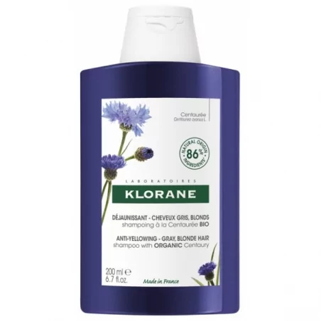 Šampon neutralizující žluté tóny Chrpa BIO Klorane - 400 ml