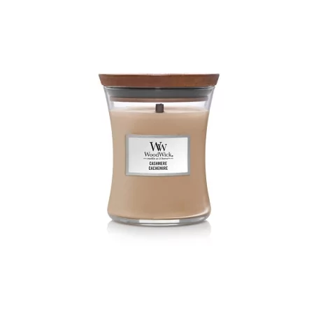 Vonná svíčka váza střední Cashmere WoodWick - 275 g