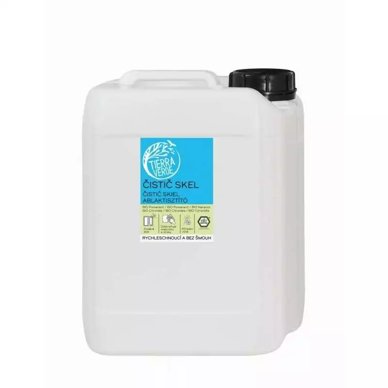 Čistič skel s pomerančem a citronelou BIO Tierra Verde - 5000 ml Čistič skel s pomerančem a citronelou BIO Tierra Verde - 5000 ml