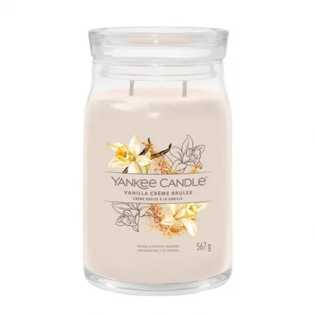 Aromatická svíčka Signature sklo velké Vanilla Creme Brulée Yankee Candle - 567 g