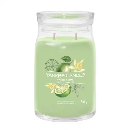 Aromatická svíčka Signature sklo velké Vanilla Lime Yankee Candle - 567 g