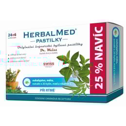 HerbalMed pastilky Dr. Weiss při rýmě 24 pastilek + 6 pastilek ZDARMA Simply You