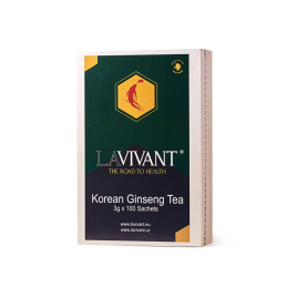 Ženšenový granulovaný čaj v dřevěné krabičce Lavivant - 100 ks