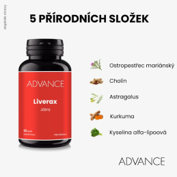 Liverax Advance nutraceutics - 60 kapslí