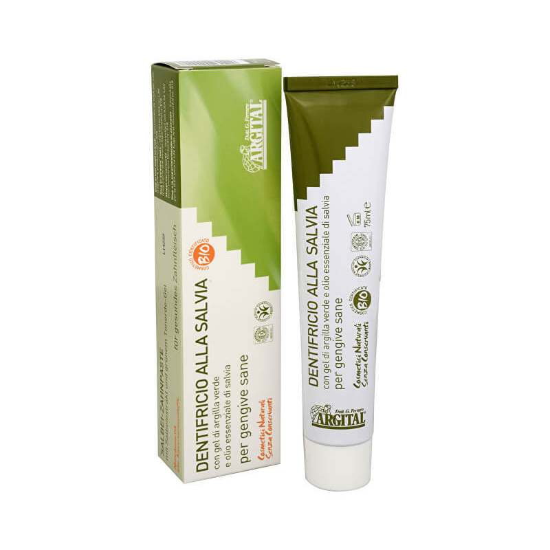 Zubní pasta se šalvějí a zeleným jílem Argital - 75 ml