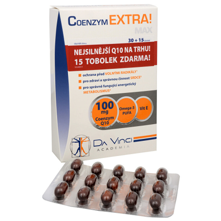 Coenzym Extra! Max 100 mg 30 tob. + 15 tob. ZDARMA Simply You