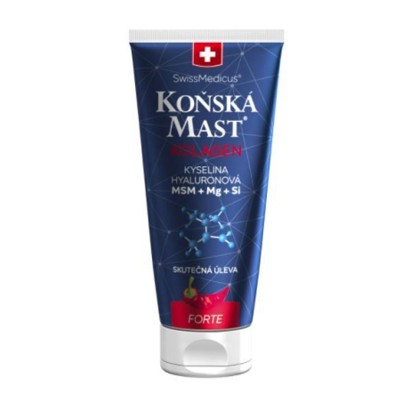 Koňská mast s mořským kolagenem forte hřejivá Herbamedicus - 200 ml