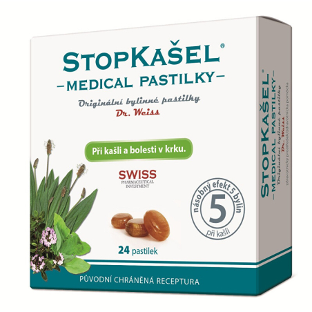 StopKašel Medical pastilky Dr. Weiss Simply You - 24 pastilek