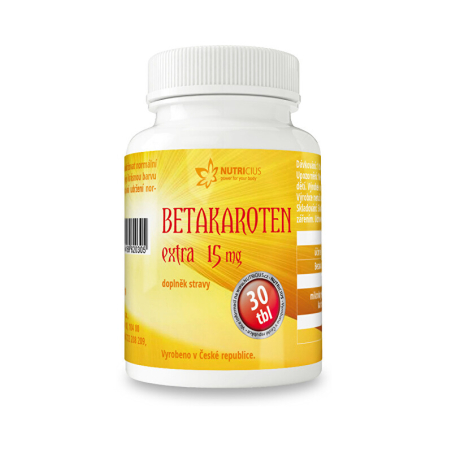 Betakaroten EXTRA 15 mg Nutricius - 30 tbl.
