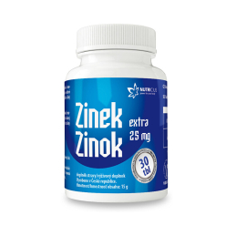 Zinek EXTRA 25 mg Nutricius - 30 tbl.
