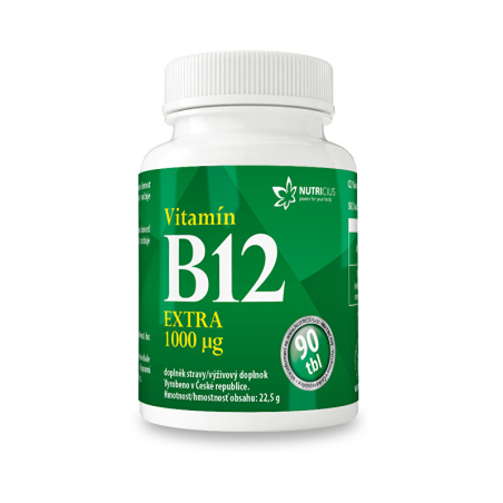 Vitamín B12 EXTRA Nutricius - 90 tbl.