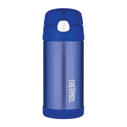 FUNtainer Dětská termoska s brčkem / modrá Thermos - 355 ml