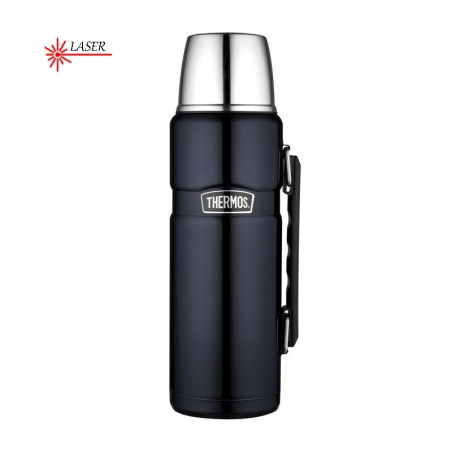 Style Termoska na nápoje s madlem / tmavě modrá Thermos - 1,2 l
