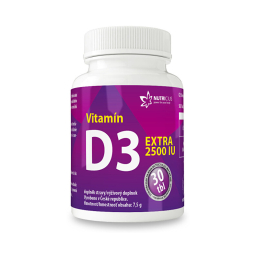 Vitamín D3 EXTRA 2500 IU Nutricius - 30 tbl.