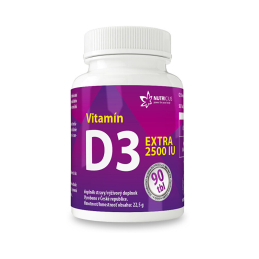 Vitamín D3 EXTRA 2500 IU Nutricius - 90 tbl.