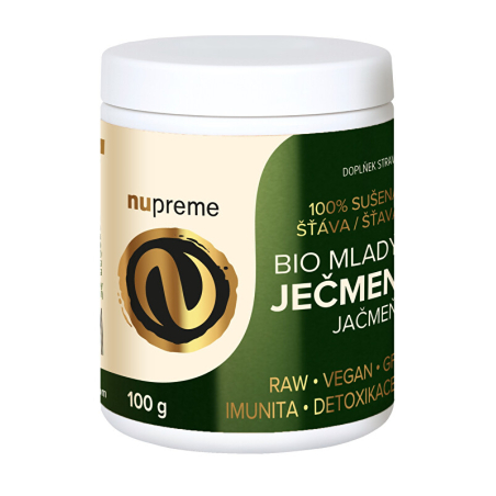 Mladý ječmen premium 100 g BIO Nupreme