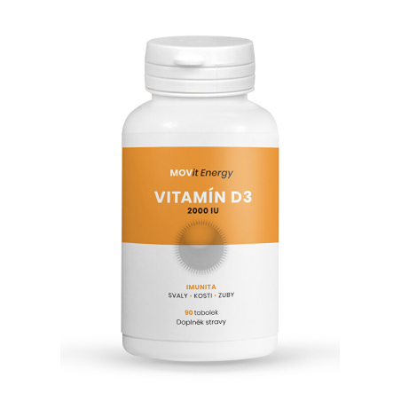 Vitamin D3 2000 I.U., 50 ucg, MOVit Energy - 90 tobolek
