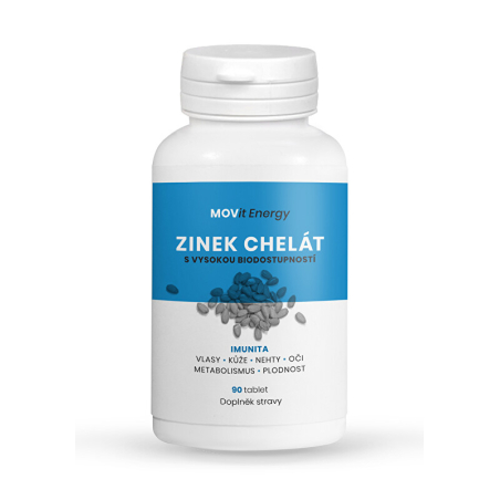 Zinek Chelát 15 mg MOVit Energy - 90 tablet