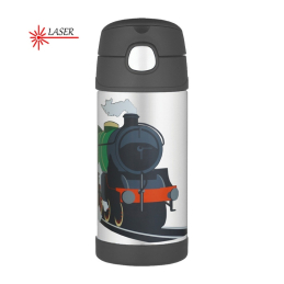 Dětská termoska s brčkem / vlak Thermos