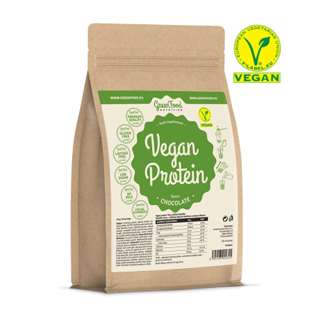 Nutrition Vegan protein příchuť čokoláda GreenFood - 750 g
