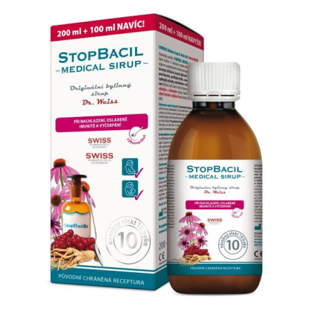 StopBacil Medical sirup Dr. Weiss 200 ml + 100 ml ZDARMA Simply You