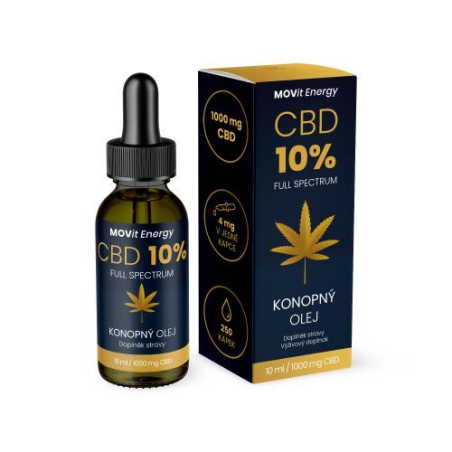 CBD 10% Full Spectrum konopný olej MOVit Energy - 10 ml