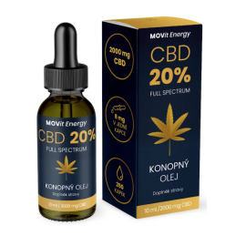 CBD 20% Full Spectrum konopný olej MOVit Energy - 10 ml