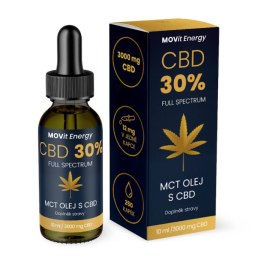 CBD 30% Full Spectrum MCT olej MOVit Energy - 10 ml