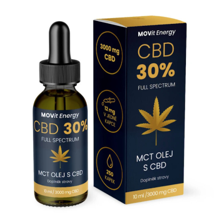 CBD 30% Full Spectrum MCT olej MOVit Energy - 10 ml