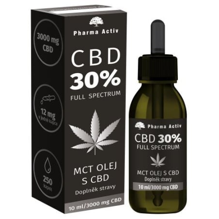 MCT olej s CBD 30% 3000 mg Pharma Activ - 10 ml