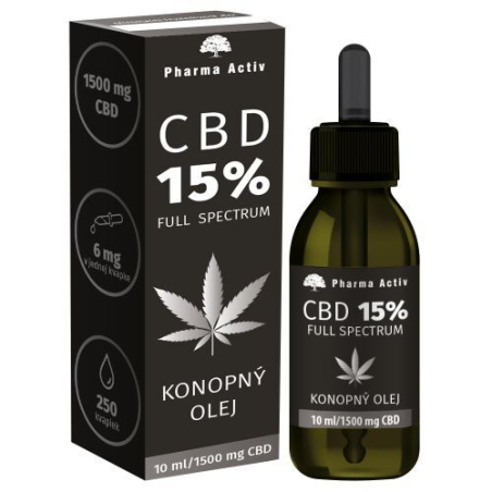 CBD 15% konopný olej Pharma Activ - 10 ml