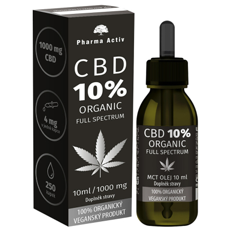 CBD 10% Organic 1000 mg Full Spectrum Pharma Activ - 10 ml