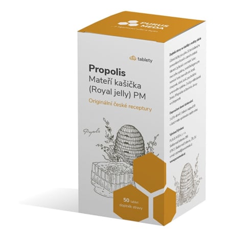 Propolis Mateří kašička Royal jell PM Purus Meda - 50 tablet