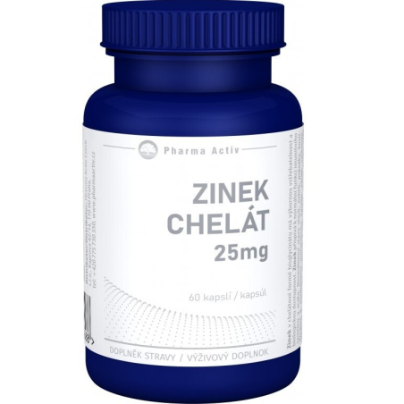 Zinek chelát 25 mg Pharma Activ - 60 kapslí
