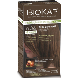 BIOKAP DELICATO RAPID barva na vlasy / 6.06 Tmavá blond Havana Biokap - 135 ml