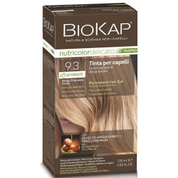 BIOKAP DELICATO RAPID barva na vlasy / 9.3 Světlá zlatá blond Biokap - 135 ml
