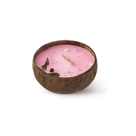 Svíčka v kokosu / vůně Frozen Cranberry Tropikalia