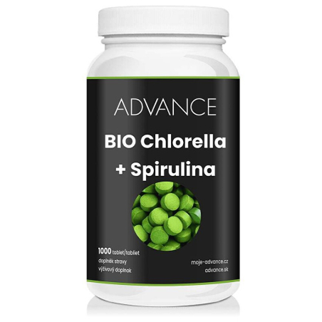 Chlorella + Spirulina BIO Advance nutraceutics - 1000 tablet