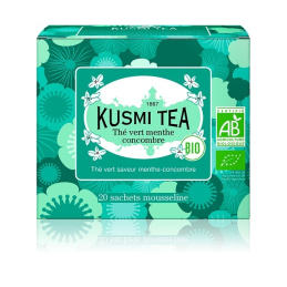 Zelený čaj s okurkou a mátou 20 sáčků BIO Kusmi Tea - 40 g