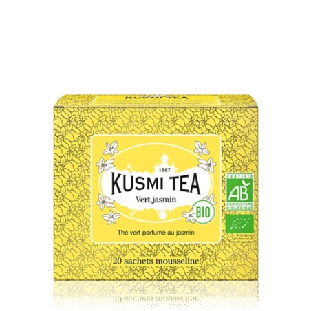 Green Jasmine 20 mušelínových sáčků BIO, Kusmi Tea - 40 g