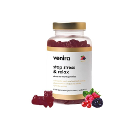 Stop stress & relax / stress no more gummies / lesní plody Venira - 60 ks