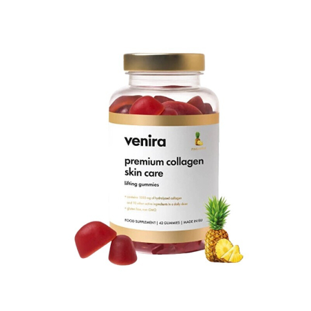 Premiové kolagenové bonbony pro pleť / ananas Venira - 42 ks