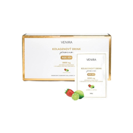 Kolagenový drink pro vlasy, nehty a pleť 50+ / jahoda a limetka, 30 x Venira - 10,8 g