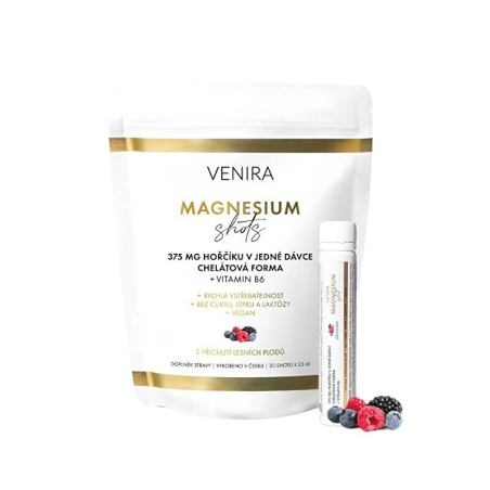 Magnesium shots balení 30 ampulí / lesní plody Venira