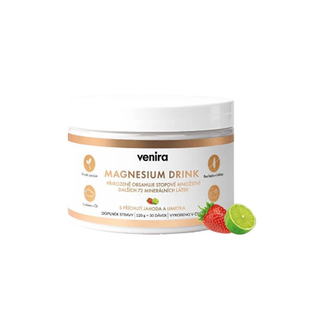 Magnesium drink jahoda / limetka Venira - 120 g